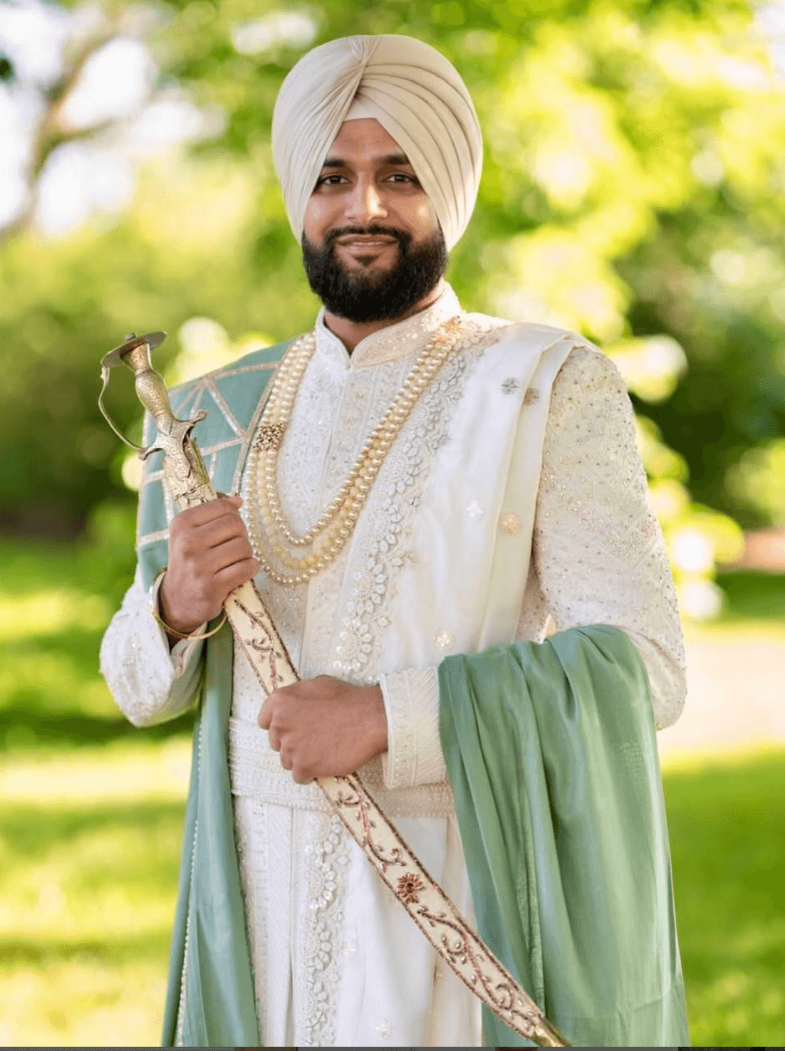 Sikh Wedding turban styling